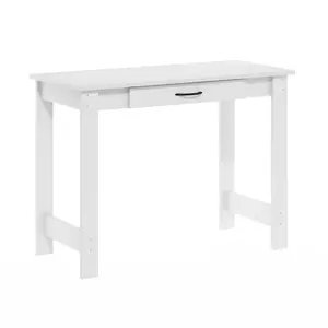 For a cleaner everyday setup, the JAYA Desk in White combines a 39.2-inch desk, a drawer and H-leg support, and a modern look that works beautifully in a dorm, bedroom, or home office.