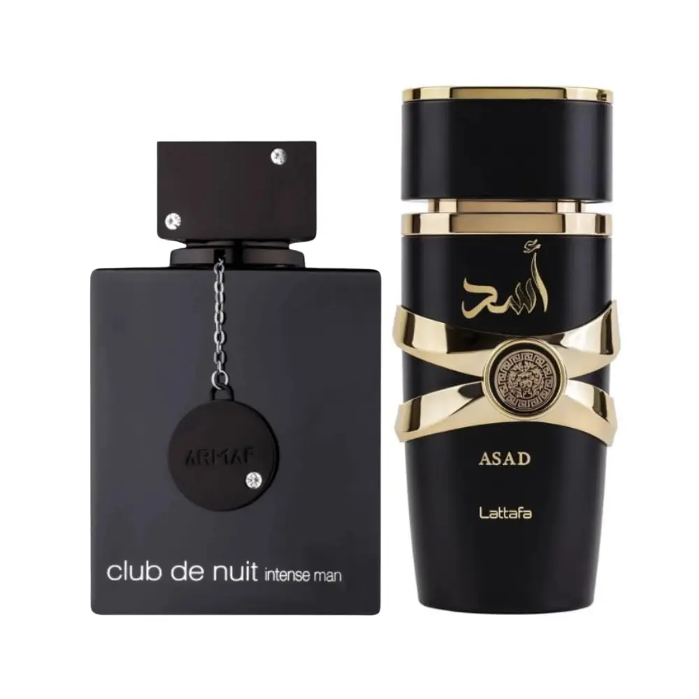 Lattafa Asad & Armaf Club de Nuit Intense Men Fragrance Bundle for Men (2-Piece Set) Lattafa Asad & Armaf Club de Nuit Intense Men Fragrance Bundle for Men (2-Piece Set)