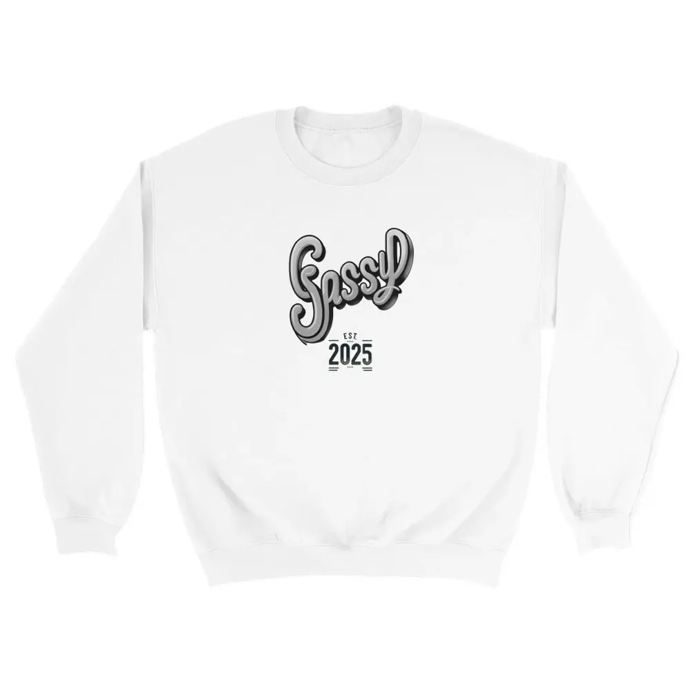 Sassy EST 2025 Sweatshirt | Trendy Comfortable Pullover | Gift for Her/Him