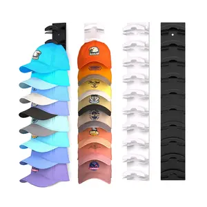 Multi-Layer Hat Organizer for Baseball Caps, 1 Count Punch-Free Hat Rack, Hat Storage Display Rack for Door, Closet, Living Room and Bedroom