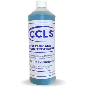 Septic Tank and Cesspool Treatment Additive/Organic Enzyme Producing Bacteria/Non-toxic/Non-Hazardous/Non-Corrosive (1-Quart)