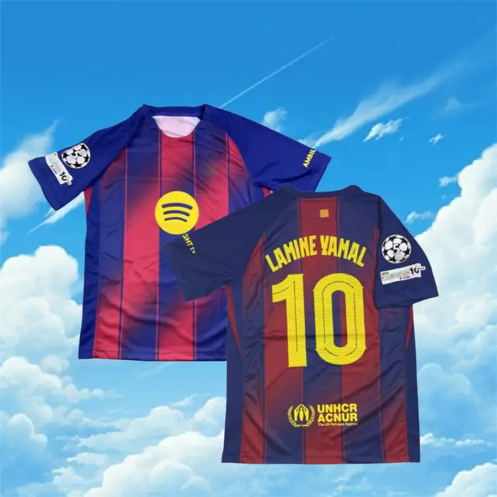 25-26 Season Home Yamal 10 Short sleeve Soccer jersey Quick-drying