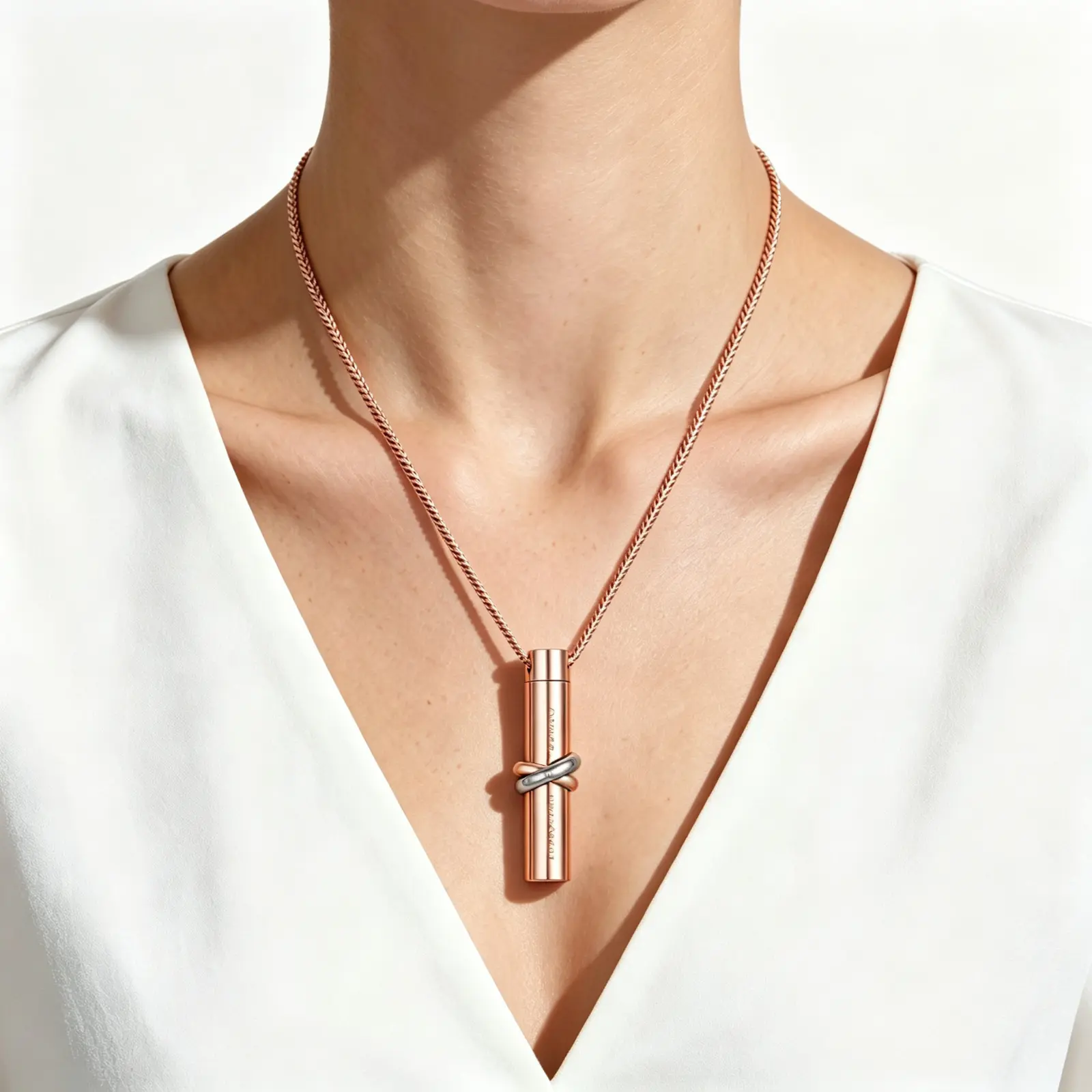 Ashes Cremation Urn Pendant Necklace, Memorial Jewelry for "Together Forever" Tribute