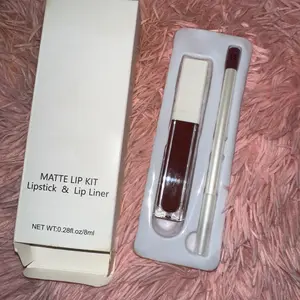 Burgundy Matte Lipstick and Lipliner set