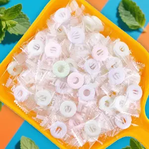 Large Pack Mixed 3 Flavor Sugar Free Mint Candy : Rose Lychee Mint, Jasmine Green Grape Mint, Luo Shen Hua White Peach Mint , Cooling Lozenge, Fresh Breath Fruit Flavor Strip Commercial Fruit Sugar Candy, Christmas Candy, Front Desk Hospitality Sugar Suga