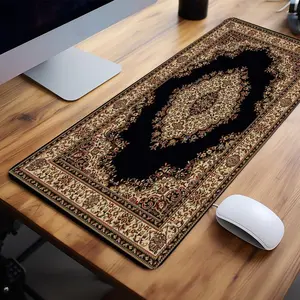 Classics Oriental Rug Design Mouse Pad, 1 Count Non-slip Rubber Base Mouse Pad, Stitched Edge Desk Mat for Office, Home, and Gaming