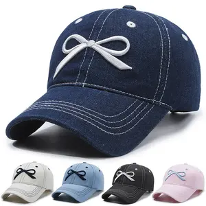 TheCapSpot - Bowknot Peaked Cap