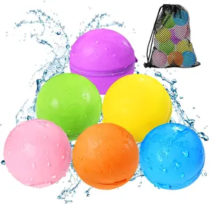 Reusable Water Balloons for Kids – 6 Pack Self-Sealing Splash Balls, Outdoor Summer Pool & Beach Water Toys for Boys & Girls Ages 3-12