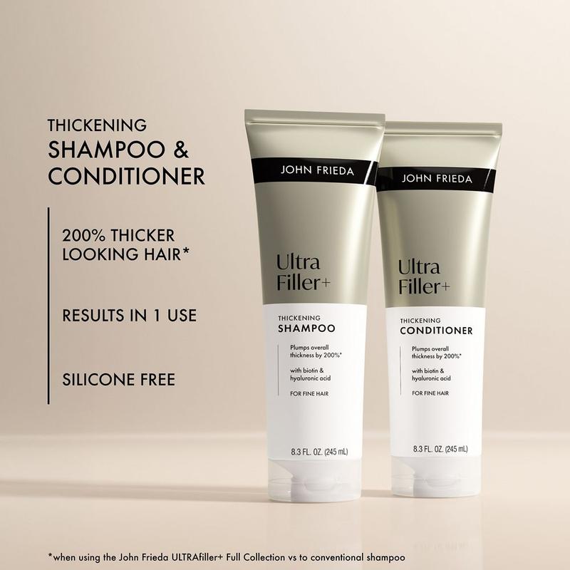 John Frieda Complete ULTRAfiller+ Thickening Line, Includes Thickening Shampoo, Conditioner, Spray + Scalp Serum!