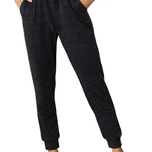 Basic Bae Leopard Print Joggers with Pockets