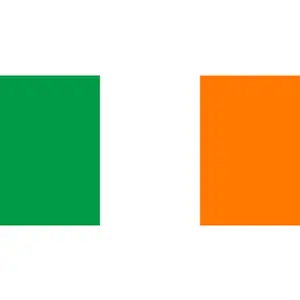 Ireland Sticker Flag It Vinyl Car Decals 2.5" x 4" Green and Orange
