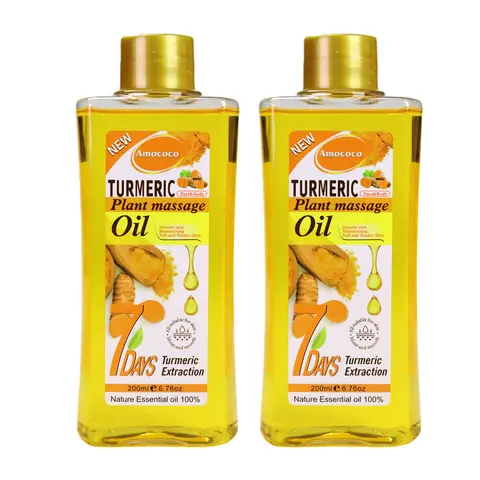16oz Pure Natural Turmeric Extract Massage Oil - Alcohol-Free Body Moisture Oil, Fragranced Supple Formula with Soothing Hydration, Contains Neither Harsh Additives, Ideal for Even Tone & All Skin Types