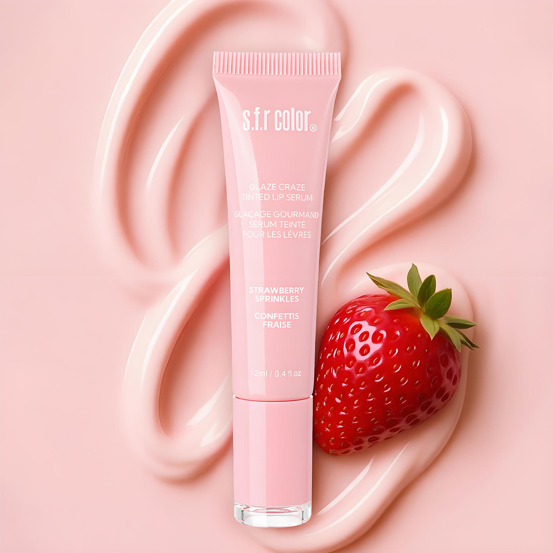 6-Pack Fruit-Flavored Hydrating Lip Balm & Long-Lasting Lip Gloss, (Strawberry Pink, Peach Pink, Candy Pink, Cinnamon Sugar, Maple Glaze, Honeydew Melon) – Moisturizing, Shiny Lip Care for All Skin Types, Lip Gloss