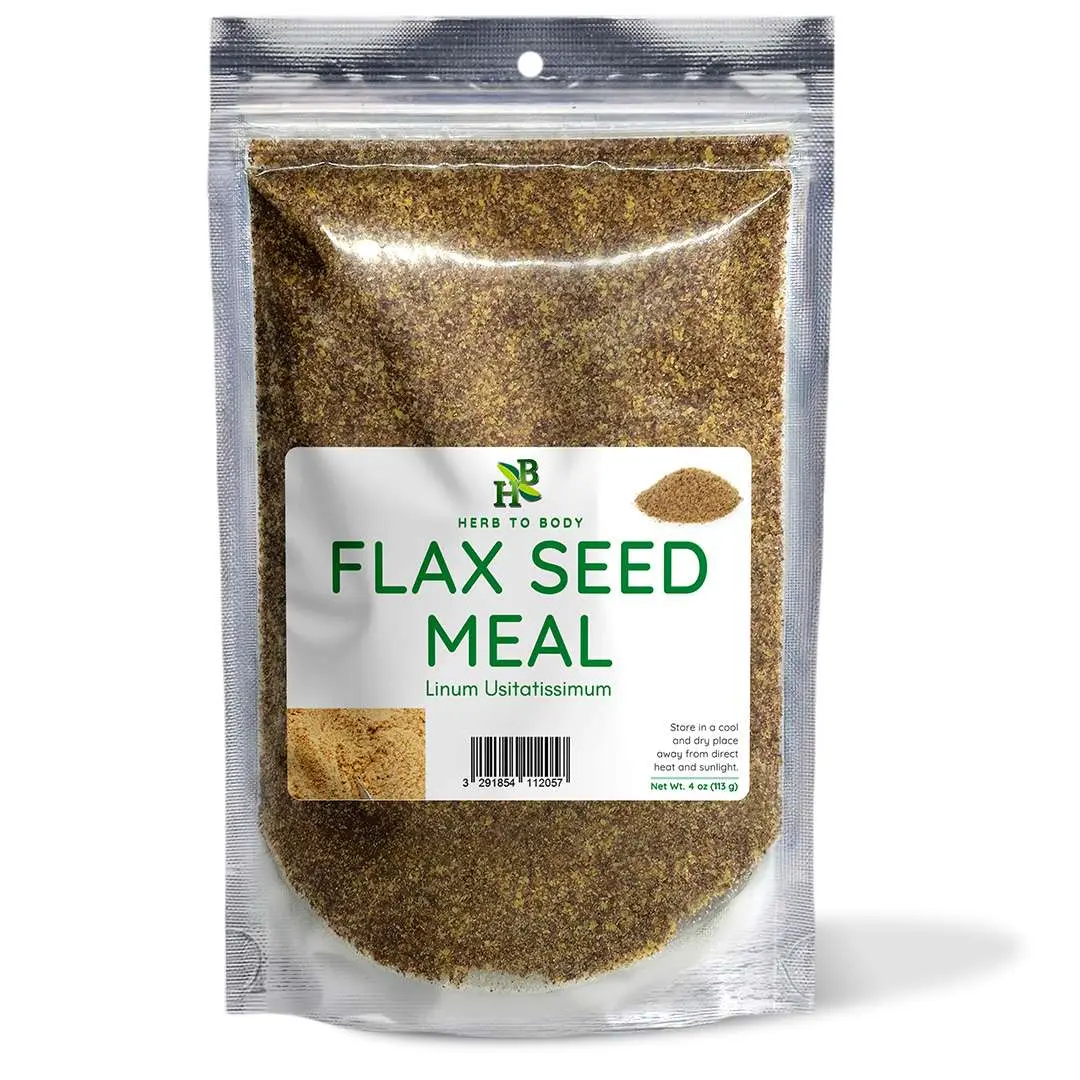 Flaxseed Meal - 4oz (113 G) | Linum Usitatissimum | Herb To Body