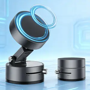 2026 Upgraded Nano-Magnetic Car Mount | Multifunctional Vacuum Suction Phone Holder with Dual-Row Powerful N52 Magnets, Specially Designed for Smooth Surfaces & Wide-Versatile Settings