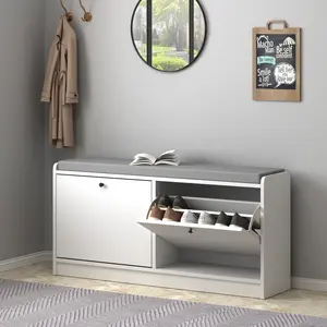 Shoe cabinet storage bench with storage function, entrance bench, shoe cabinet storage, shoe rack bench, kitchen ladies living room cabinet, shoe cabinet with mat, suitable for entrance, corridor, living room, bedroom