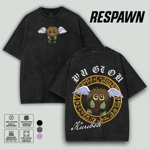 Kuriboh "The Ultimate Defender" Yugioh Yu-gi-oh Monster Card anime manga game 2 sided Washed Tshirt graphic tees merch unisex movie