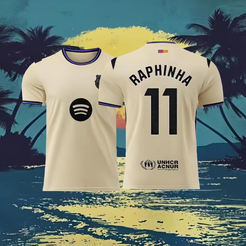 2025-26 Champions League Away Kit LamineYamal #10 FanEdition AdultMoisture-Wicking Breathable Football jersey-suitable for UEFA competitions New Year Gift