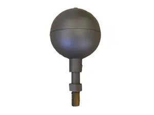 3" Aluminum Black Ball Flagpole Topper - Bronze Finish