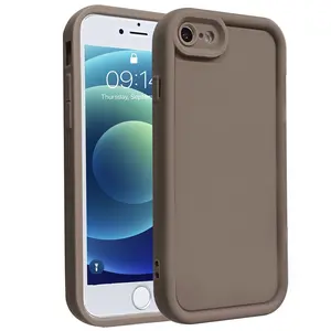 Shockproof Protective with Lens Protection Cases Casing Protector for Smartphone Cellphone Iphone 16E 6S 6Plus 7 8 SE2 SE3 7Plus 8Plus X XS XR XS Max 11 12 13 14 15 16 Pro Max Back Cover Ultra-Thin Bumper Phone Shell Shockproof Cellphone Accessory