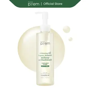 MAKE P:REM Safe Me. Relief Moisture Cleansing Oil 7.1 Fl Oz, 210ml | Gentle Korean Makeup Remover for Oily & All Skin Types