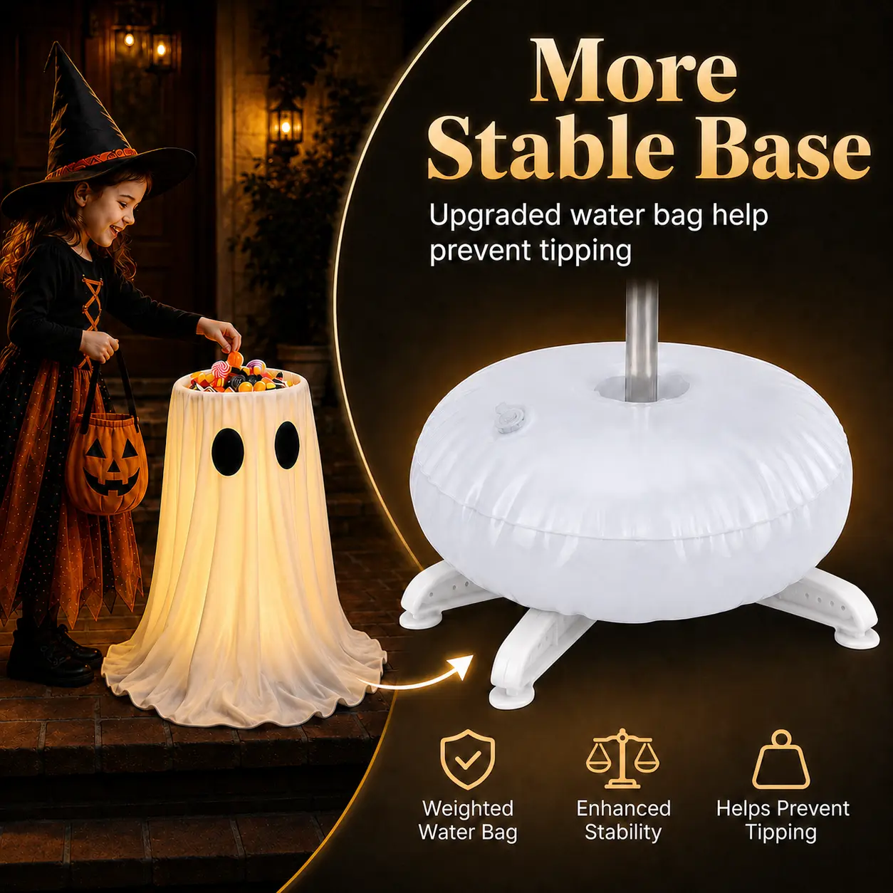 30 inch Halloween ghost decoration
