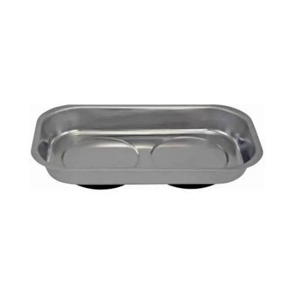 212 MAIN Rectangular Magnetic Parts Tray for Mechanics, 5.5 x 9.5 in. Stainless Steel Construction, Easy-to-use for Cycling & Workshop Projects, Tool Organizer, Inches, Trays, Magnetic Tray