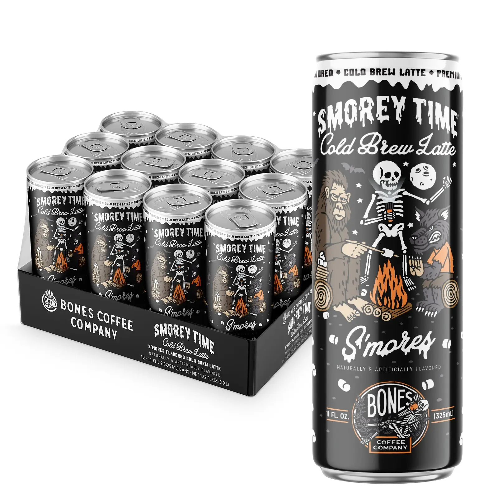 Bones Coffee Company S'morey Time Cold Brew Latte - 12pack