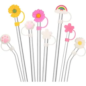 8 count  Straw Tips Cover  6-8 mm Drinking Straw