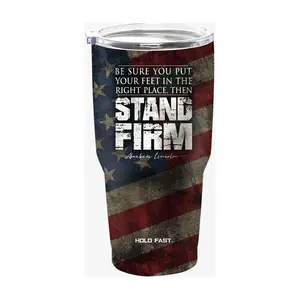 Kerusso 30-oz Dual Wall Tumbler - Lincoln Flag