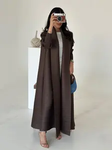 Women's Belted Abaya Long Robe Cardigan Windbreaker Coat, Arab Style Ethnic Clothing, Ramadan Fashion Party Essential, Commuter Must-Have
