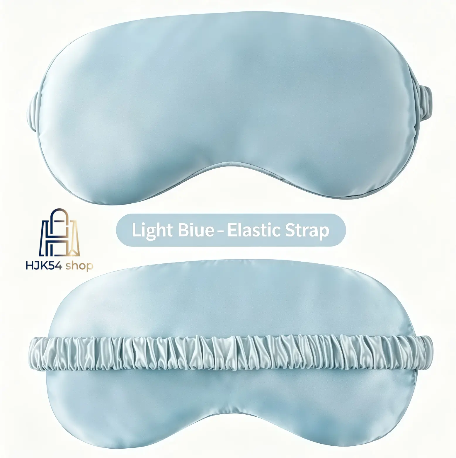 Women's 3 PCS Polyester Silky Satin Sleep Eye Mask, Soft Blackout Eye Cover with Elastic Strap, Light-Blocking Blindfold for Travel, Nap, Night Shift, Travel Naps, Light Blocker, Adults