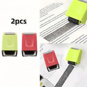 2 Packs Handwriting Lines Stamp Roller, Handwriting Dashed Practice Tool, Writing Self-Inking Line Rolling Stamps Practice for Teachers Education