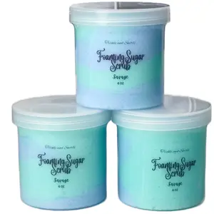 Savage Scent Trickle and Swirls Foaming Sugar Scrub 6oz Exfoliating Cleanser for Body Care