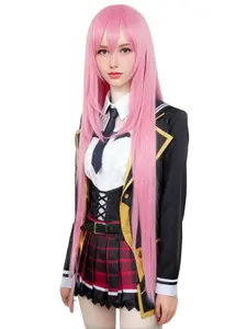 Women's Fashionable Long Straight Hair Wig with Bangs, Straight Synthetic Wig, Romantic Valentine's Day Wig, Anime Role-Playing Wig, Christmas Birthday Gift, Fun Wig