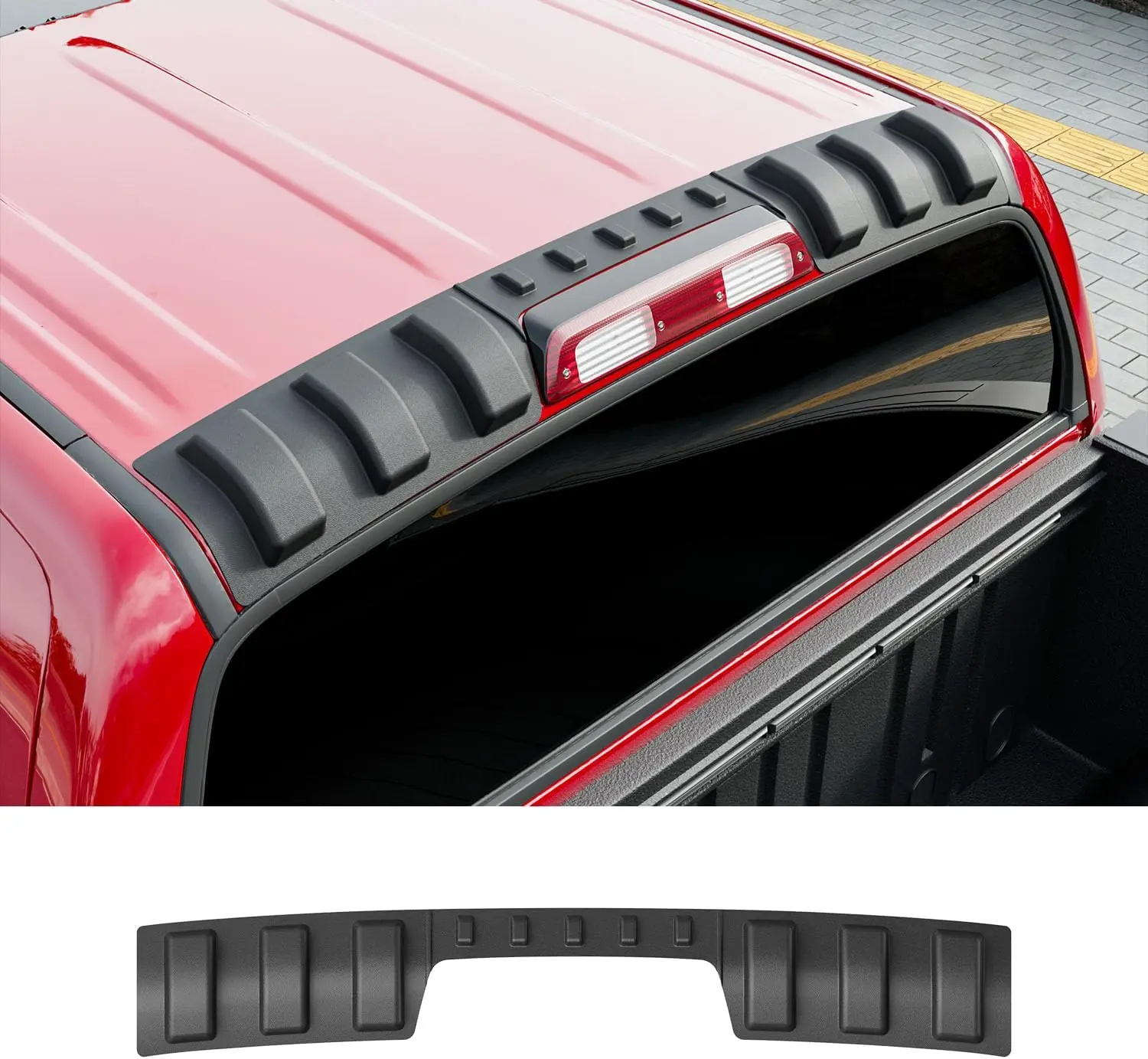 [Fits 14-25 Tundra] Rear Roof Protector Compatible with 2014-2021 & 2022-2025 Toyota Tundra Crew Cab Truck Cab Roof Protector Replacement for 2014-2021 Toyota Tundra Accessories