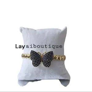 LaYaiBoutique #1572  Mariposa Women's Joyería Oro Laminado Bracelet