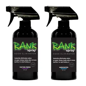 Double Pack RANK Odor Eliminating Spray for Sports Gear/Equipment