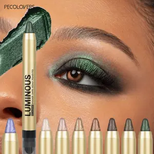 Pearlescent Eyeshadow Pencil, Long-Lasting Shimmer, Smudge-Proof Highlighter Stick, Glitter Eyeshadow Stick, Creamy Glide-On Formula with Metallic & Pastel Shades, for Day to Night Makeup Looks, Rich Pigmentation, Smooth Application