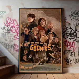 The Goonies Movie Poster, Premium Canvas Poster, Film Fans Collectibles, Popular Movie Poster for Gift