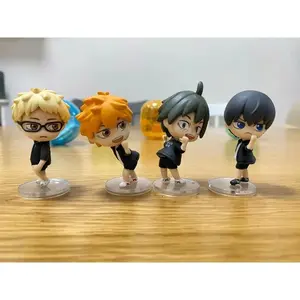 Japan Capsule Toys Haikyuu Hinata Shoyo Tobio Kageyama Kei Tsukishima Tadashi Yamaguchi Doll Mdoel Toys Kdis Gifts