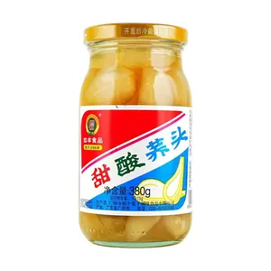 RUFENG Sweet and Sour Preserved Mustard Greens 380g - Authentic Zengcheng Specialty, Delicious Pickled Vegetable for Rice, Noodles, and Congee