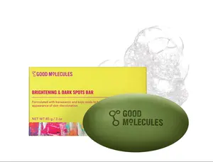 Good Molecules Brightening & Dark Spots Bar - Soap Free Face and Body Bar - Tranexamic, Kojic Acids and Niacinamide to Target Dark Spots - Skin Care