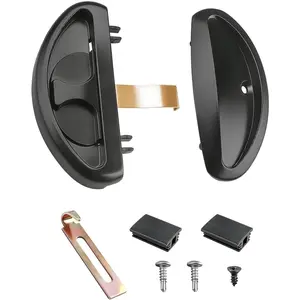 Replacement Screen Door Handle for A255 Sliding Screen Door Latch and Pull for Patio Doors Balcony Screen Doors Black