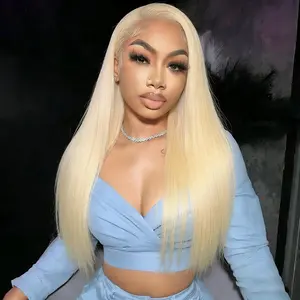 STERLY 200% Density #613 Blonde 13x6 Long Straight Full Lace Frontal Body Wave Wigs Fashion Color blonde Wig Smooth HD Transparent Lace Front Wig #Summervibes #tiktokshopmemorialday