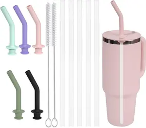 5 count Press in Straw for Hydroflask Tumbler, Replacement Straws for  Tumbler Straw 20 oz, 28 oz, 32 oz, 40 oz