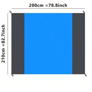 Waterproof Beach Mat 200cm x 210cm Oversized Portable Lightweight Picnic Mat Sandproof Quick Drying Outdoor Blanket