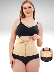 Breathable Waist Trainer Corset For Women – Tummy Control Shapewear With Cross Mesh Design Sport Cincher Girdle