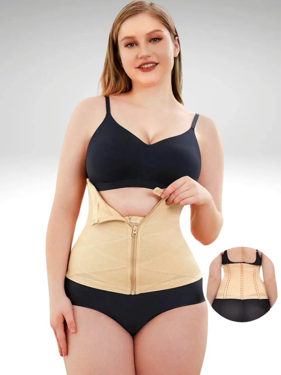 Breathable Waist Trainer Corset For Women – Tummy Control Shapewear With Cross Mesh Design Sport Cincher Girdle