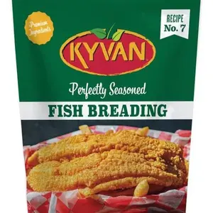 KYVAN Perfectly Seasoned Fish Breading with Spices, High-Quality Ingredients for Seafood and Vegetables.